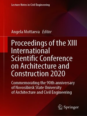 cover image of Proceedings of the XIII International Scientific Conference on Architecture and Construction 2020
